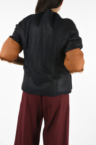 Reversible Shearling Jacket with Pocket