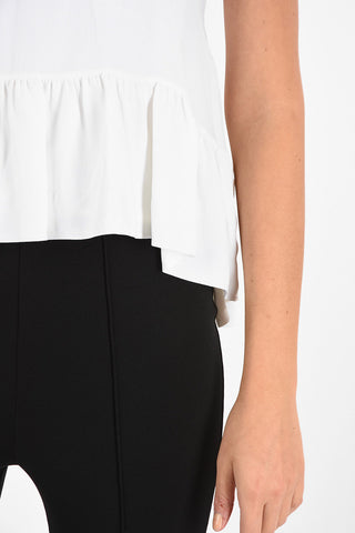 Silk Asymmetrical Top with Zip Closure