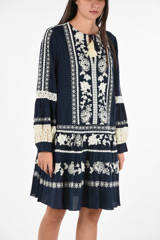 Embroidered Caftan With Petticoat