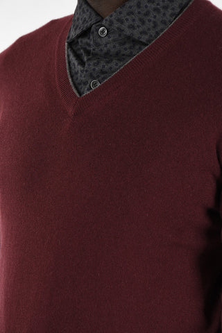 Maglia Collo a V  in Cashmere