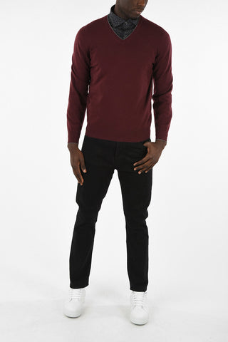 Maglia Collo a V  in Cashmere