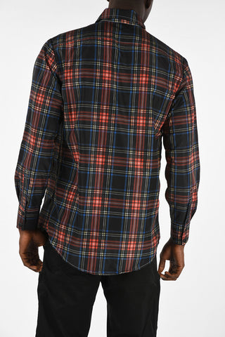 ALIENS AND COWS Checked Shirt With Snap Buttons