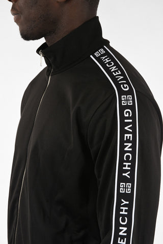 Full Zip Sweatshirt with Contrasting Band