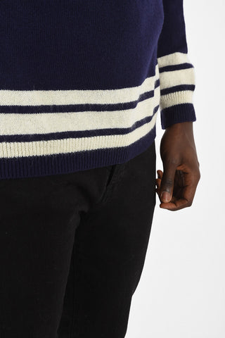 Crochet crew-neck sweater 