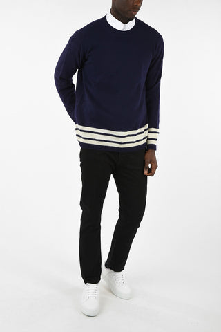 Crochet crew-neck sweater 