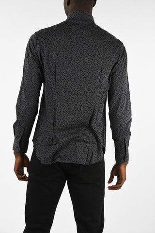 Camicia Slim Fit con Stampa Paisley