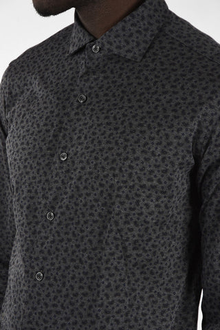 Camicia Slim Fit con Stampa Paisley