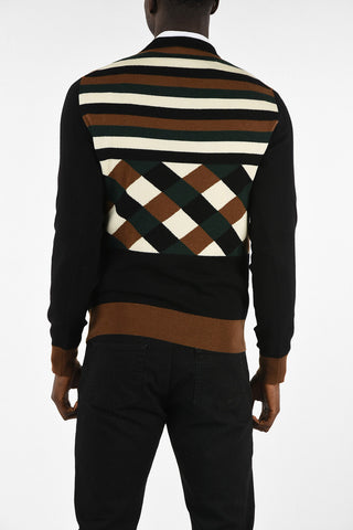Maglia Girocollo argyle in Cashmere