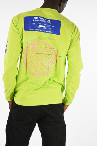 T-Shirt oversize Manica Lunga Stampata