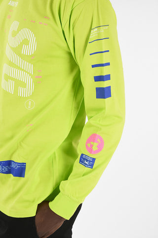 T-Shirt oversize Manica Lunga Stampata