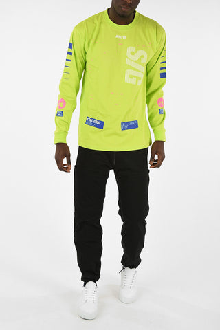 T-Shirt oversize Manica Lunga Stampata