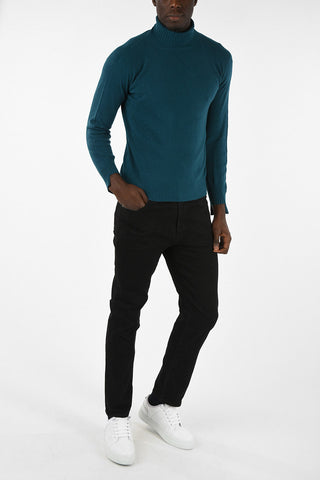 Turtle-Neck Asimmetrical Sweater
