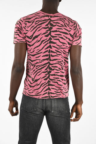 Tiger-Printed Cotton T-Shirt