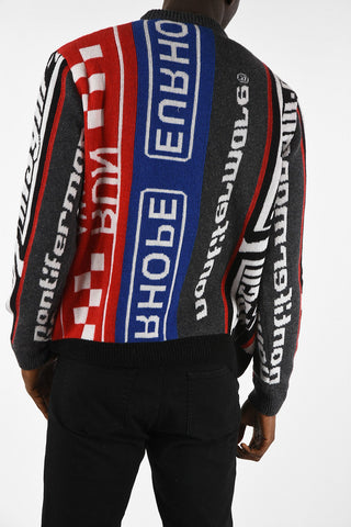 Patterned Crewneck Sweater