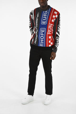 Patterned Crewneck Sweater