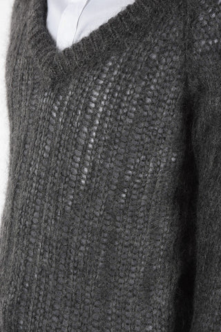 Crochet V-Neck Sweater