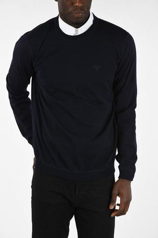 Embroidered Logo Crewneck Sweater