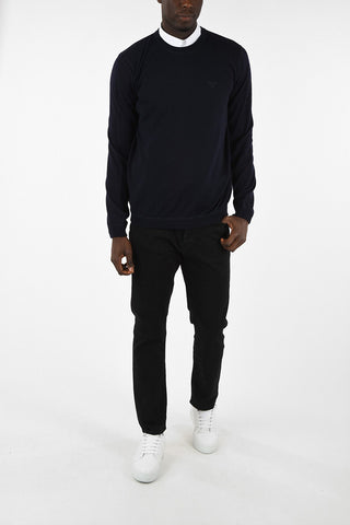 Embroidered Logo Crewneck Sweater