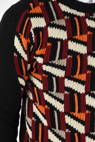 Wool and Cashmere Hand Made Crew-Neck Sweater