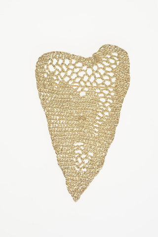 MM11 Brass Heart Brooch