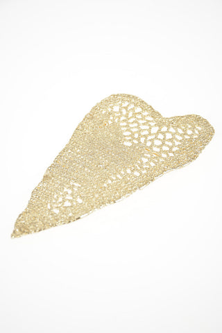 MM11 Brass Heart Brooch