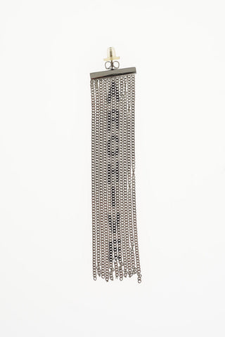 MM6 Brass Fringed Earrings