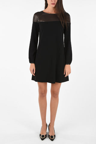 ARMANI JEANS Flared Dress with Lurex Insert