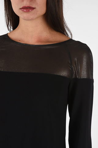 ARMANI JEANS Flared Dress with Lurex Insert