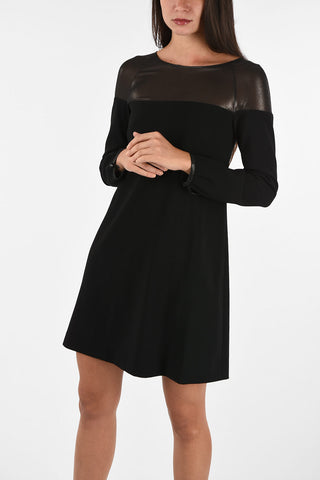 ARMANI JEANS Flared Dress with Lurex Insert