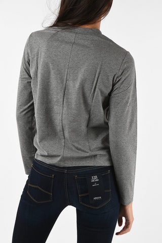 ARMANI JEANS Crew-Neck T-shirt with Velvet Insert