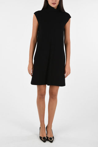 COLLEZIONI Turtle Neck A-Line Dress