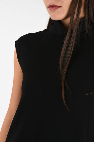 COLLEZIONI Turtle Neck A-Line Dress