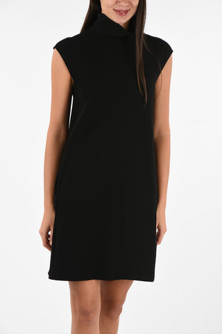 COLLEZIONI Turtle Neck A-Line Dress