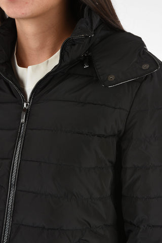 ARMANI JEANS Three-Quarter Length Full Zip Down Jacket