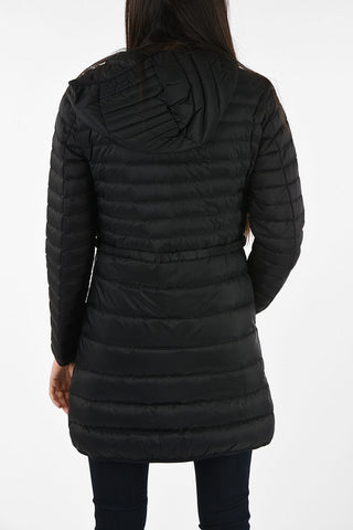 ARMANI JEANS Three-Quarter Length Full Zip Down Jacket