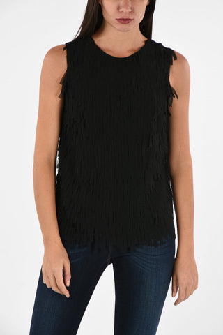 ARMANI JEANS Top con Frange 