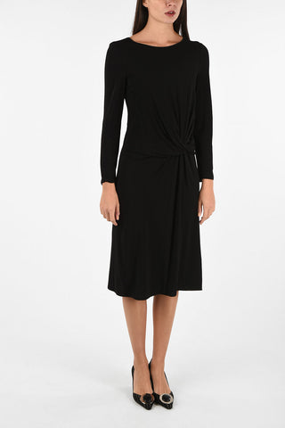 COLLEZIONI Ruffled Below Knee A-Line Dress