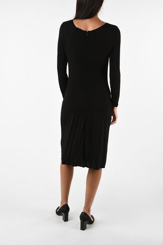 COLLEZIONI Ruffled Below Knee A-Line Dress