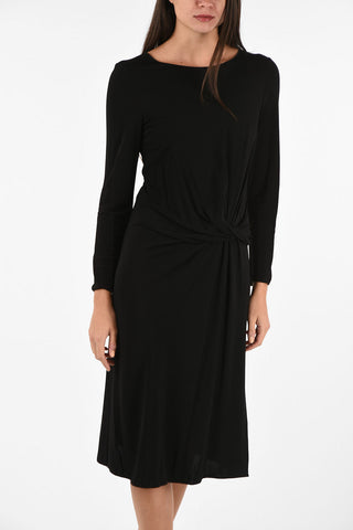 COLLEZIONI Ruffled Below Knee A-Line Dress