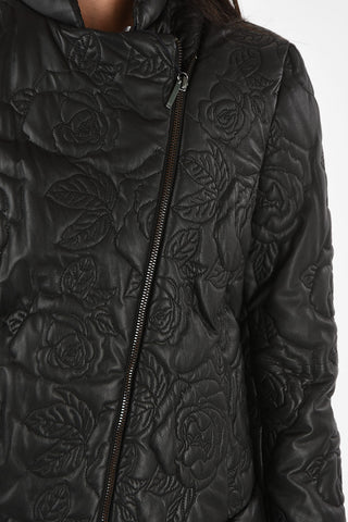 ARMANI JEANS Leather Matelassé Jacket