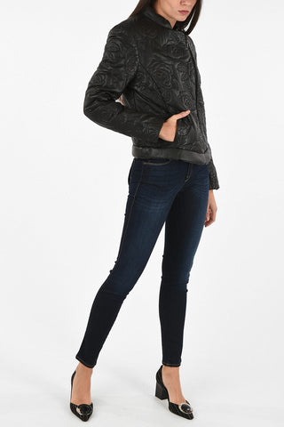 ARMANI JEANS Leather Matelassé Jacket