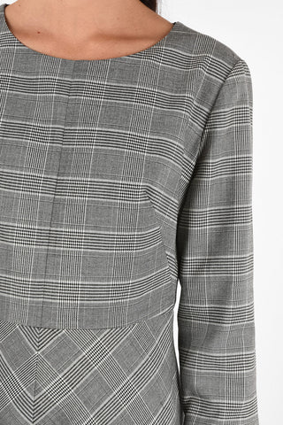 ARMANI JEANS Houndstooth Above Knee  A-Line Dress