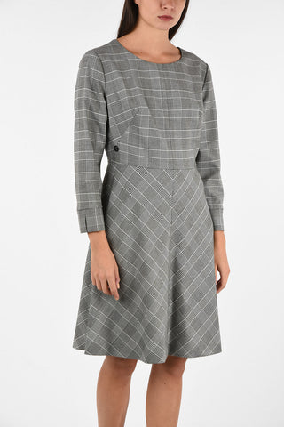 ARMANI JEANS Houndstooth Above Knee  A-Line Dress