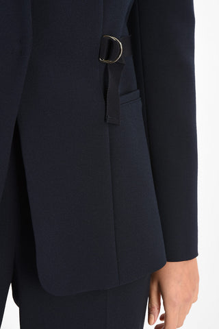 ARMANI JEANS Center Vent Hidden Closure Blazer