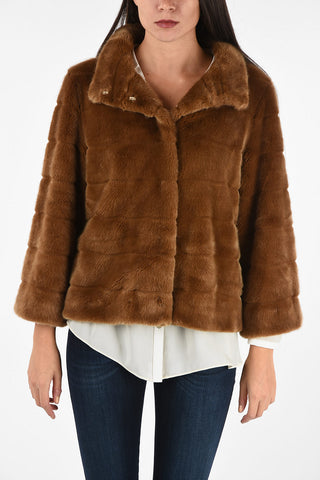 ARMANI JEANS Faux Fur Jacket