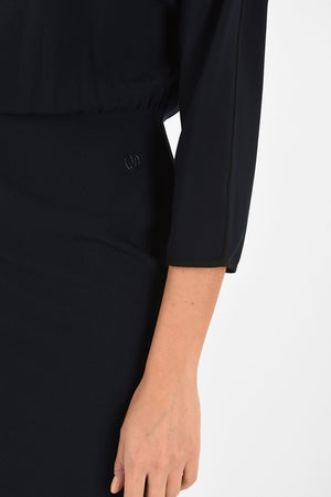 ARMANI JEANS Split-Back Hem Above Knee Dress