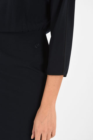 ARMANI JEANS Split-Back Hem Above Knee Dress