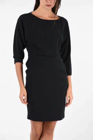 ARMANI JEANS Split-Back Hem Above Knee Dress