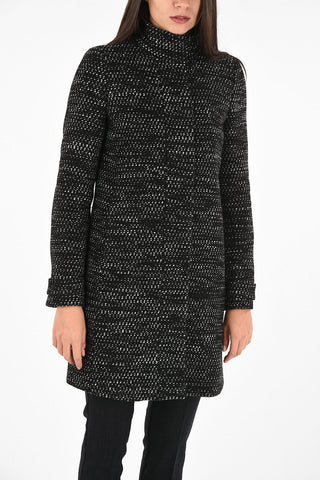 ARMANI JEANS Boucle' Snap Button Coat