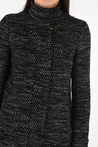 ARMANI JEANS Boucle' Snap Button Coat